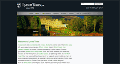 Desktop Screenshot of lynotttours.com